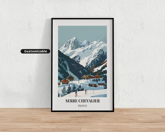 Serre Chevalier France Travel Poster Art Print