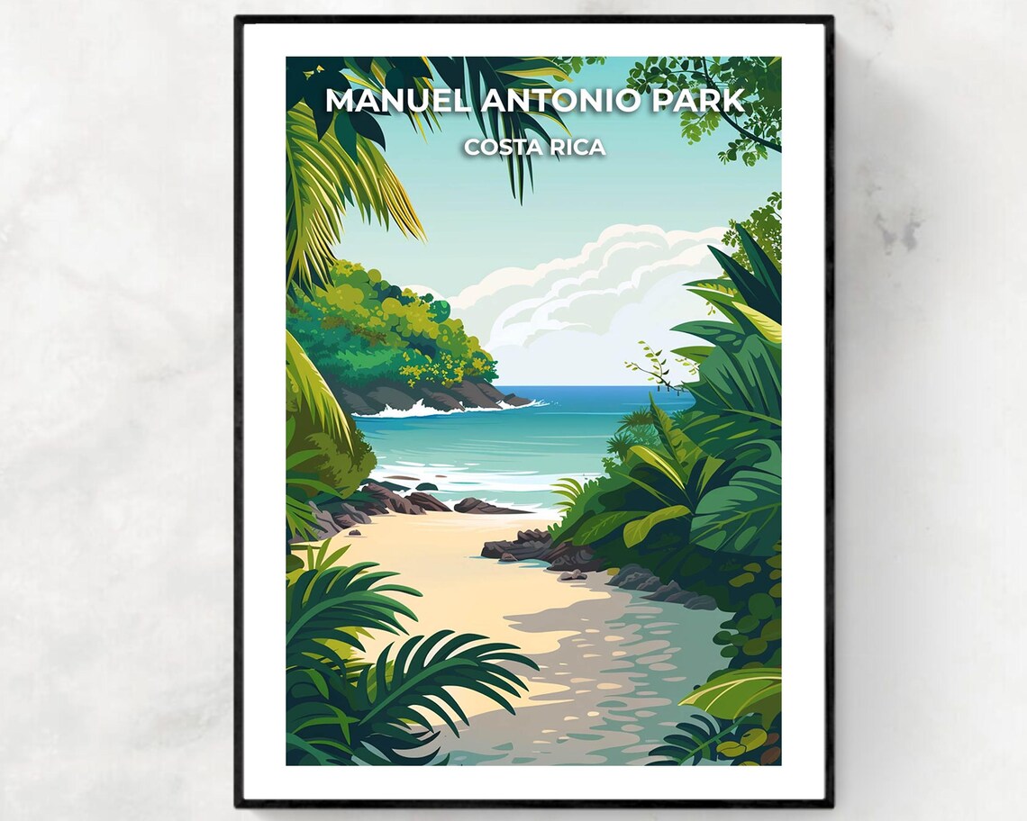 Manuel Antonio Park Costa Rica Hidden Jungle Cove Rocky Point Poster