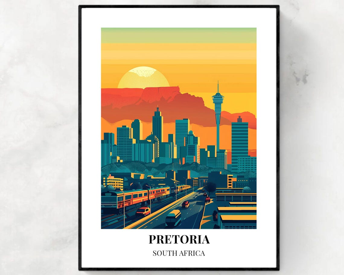 Union Buildings Travel Print Wall Art Pretoria South Africa City Print Union Buildings Travel Gift Union Buildings Poster Travel Gift