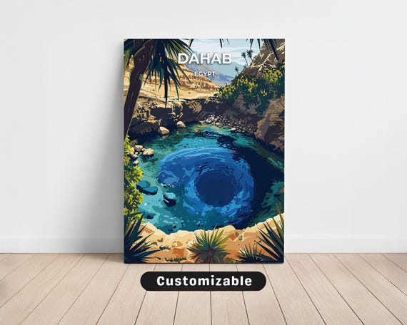 Dahab Egypt Travel Canvas Poster Custom Wall Art