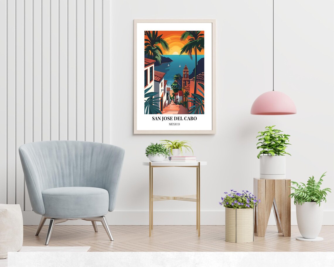 San Jose Del Cabo Travel Poster, Mexico City View - Image 2