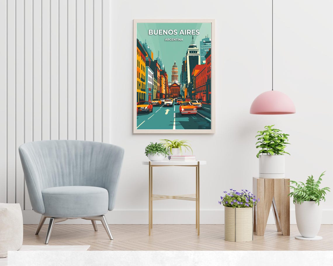 Buenos Aires Travel Print Wall Art Buenos Aires Argentina City Print Buenos Aires Travel Gift Buenos Aires City Poster Travel Gift - Image 2