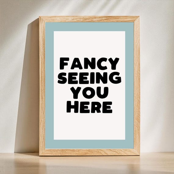 Hallway Home Wall Print Art Funny Bedroom Typography Living Room