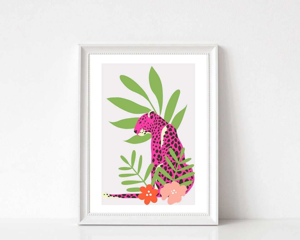 Leopard Cheetah Boho Abstract Tropical Print - Image 2