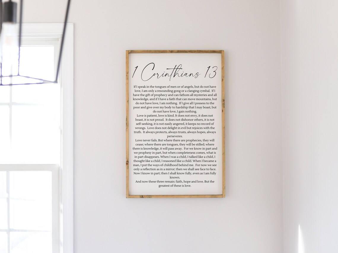 1 Corinthians 13 - The Love Chapter Scripture