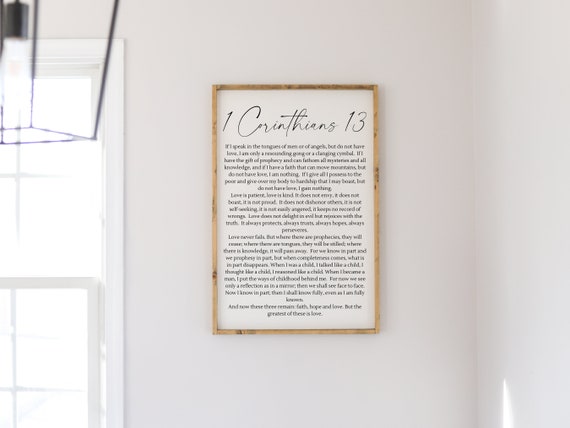 1 Corinthians 13 - The Love Chapter Scripture