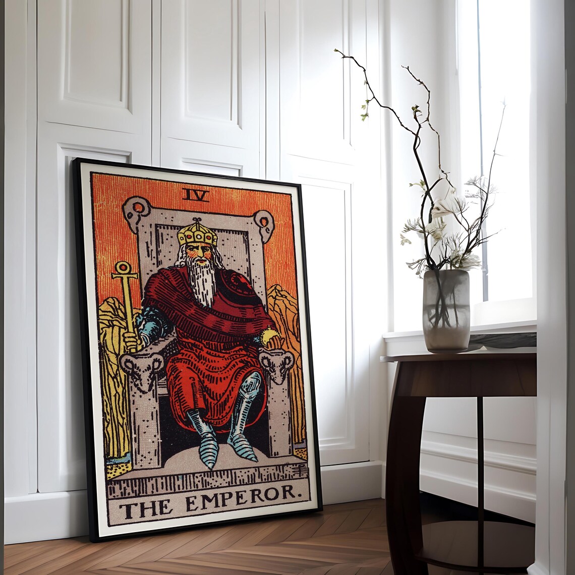 Tarot Cards Rider Waite, The Emperor Art Print - Image 2