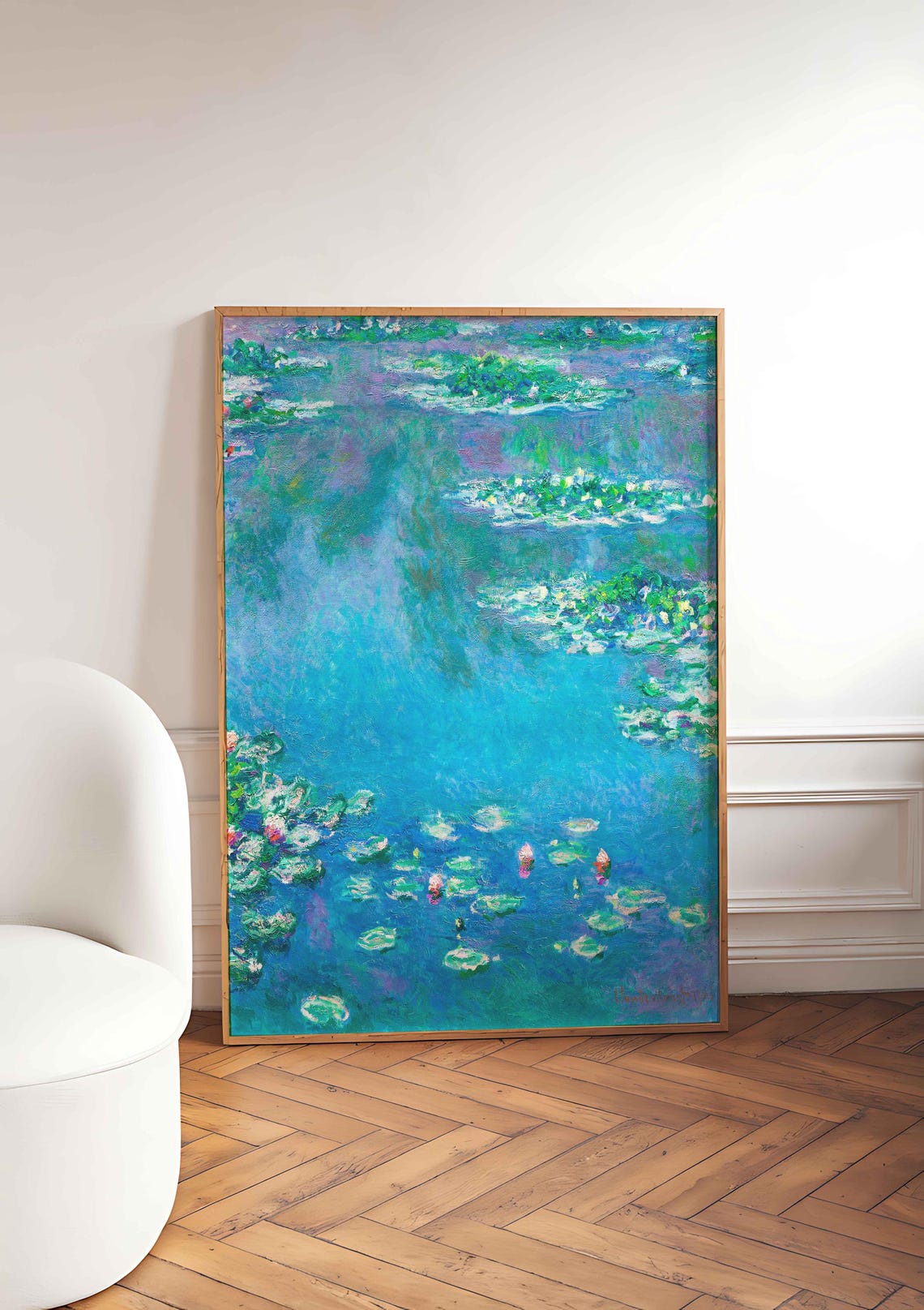 Claude Monet Water Lilies, Vintage French Art Print - Image 5