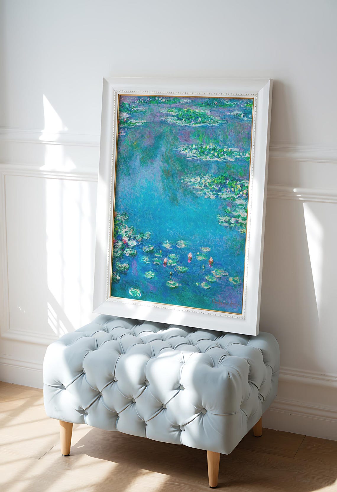 Claude Monet Water Lilies, Vintage French Art Print - Image 4