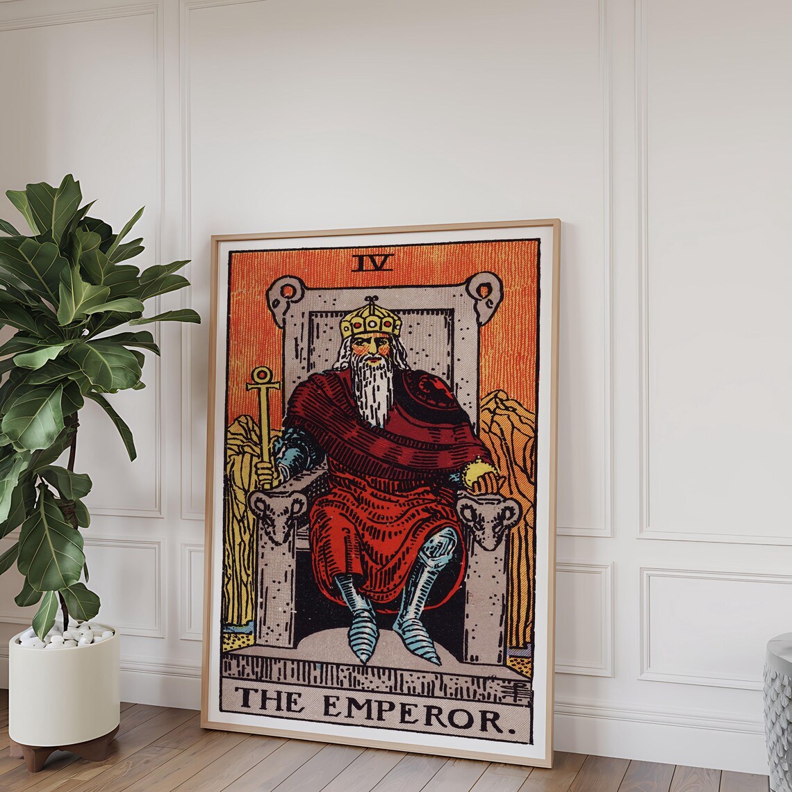 Tarot Cards Rider Waite, The Emperor Art Print - Image 3