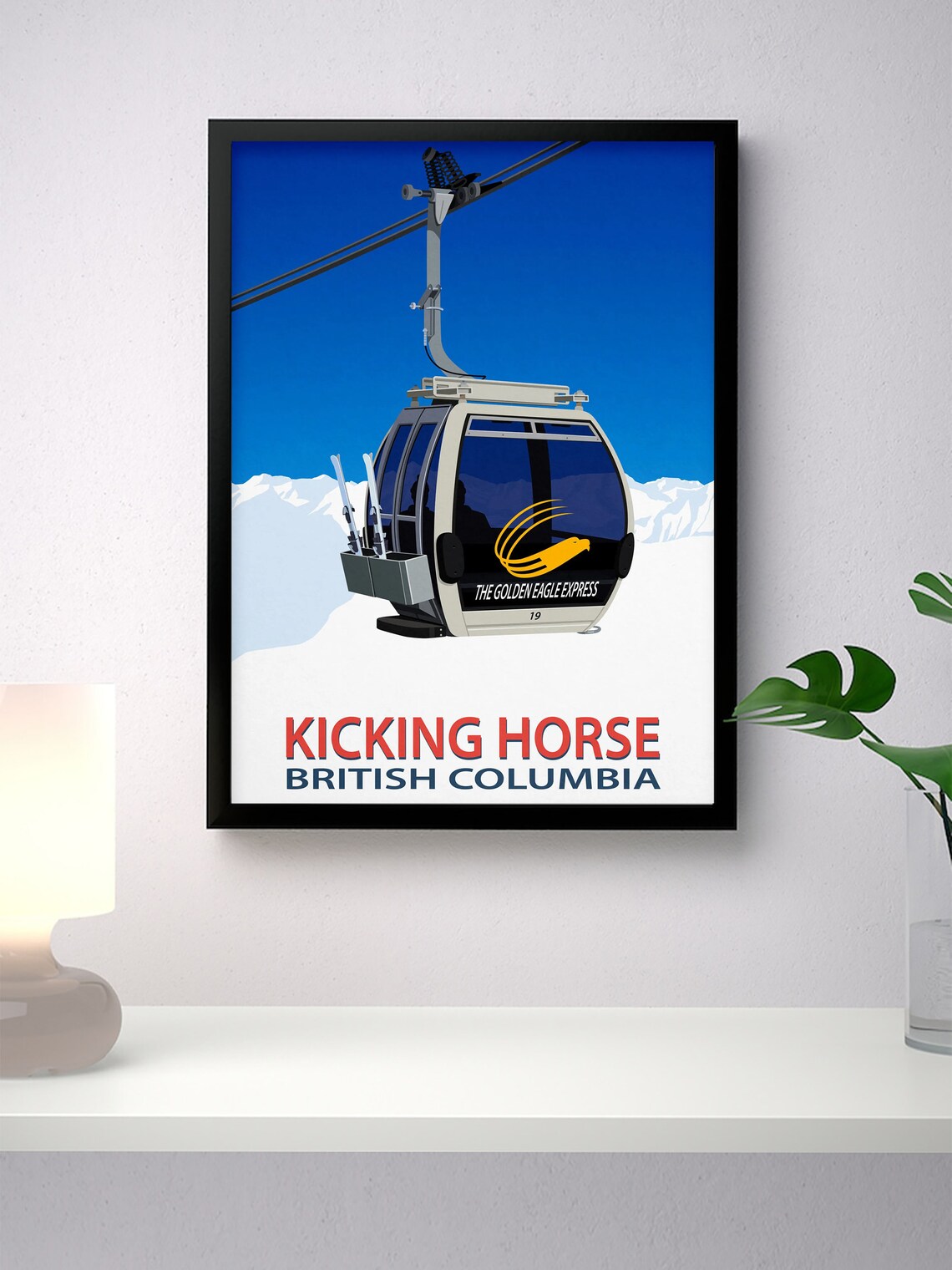 Kicking Horse Ski Resort Canada Travel Poster - Image 4