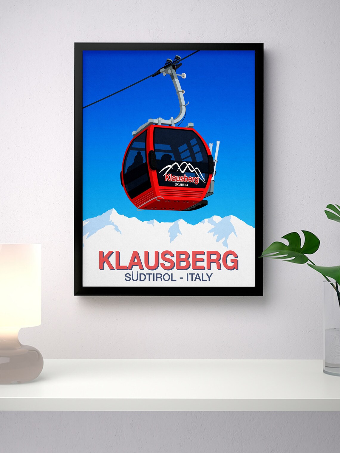 Klausberg Ski Resort Travel Poster, Ski Print - Image 2