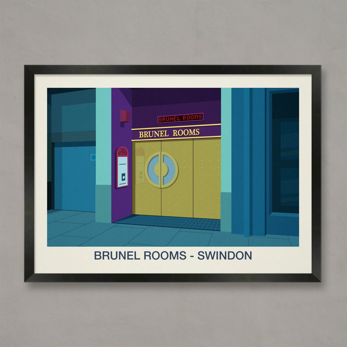 Brunel Rooms Nightclub Poster Nightclub Prints Brunel Rooms Brunel Rooms Print Brunel Rooms Swindon Brunel Rooms Poster