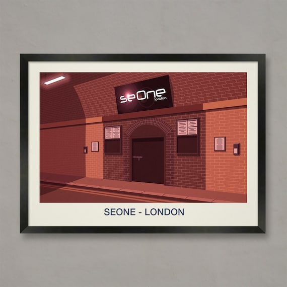 SeOne London Nightclub Poster Brick Arch Venue Underground Art