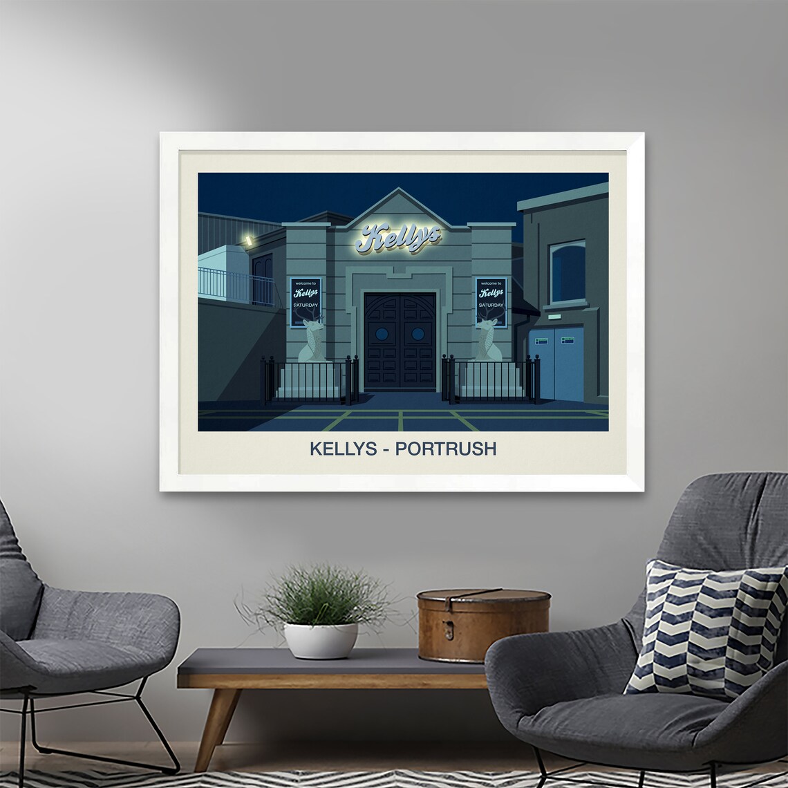 Kellys Nightclub Poster, Nightclub Art Print - Image 2
