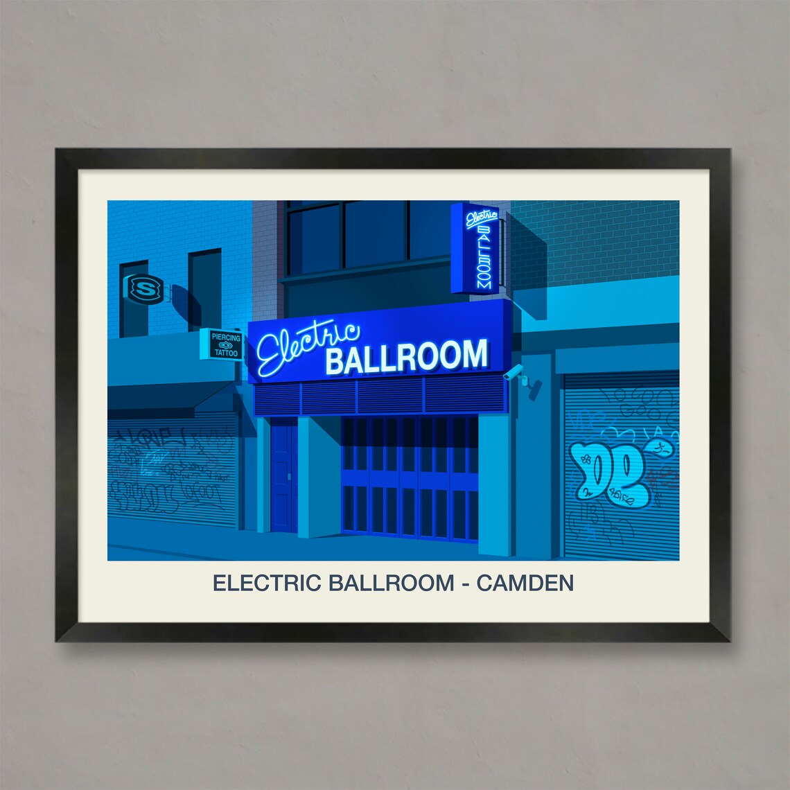 Electric Ballroom Camden London Music Venue Illustration Poster
