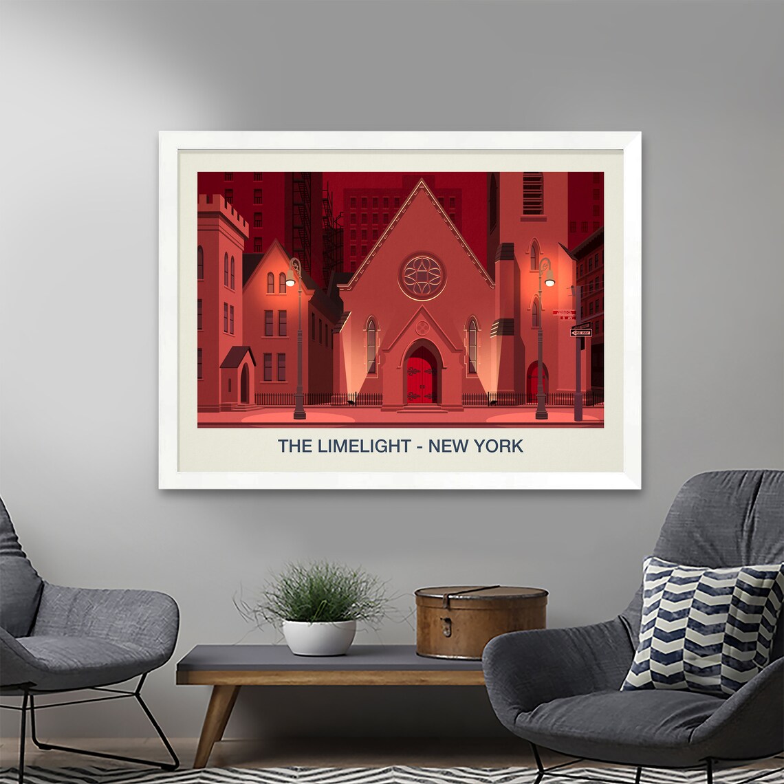 The Limelight New York Travel Poster, Nightclub Venue - Image 2