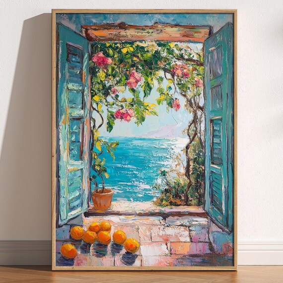 Open Window Fauvism Mediterranean Poster Print