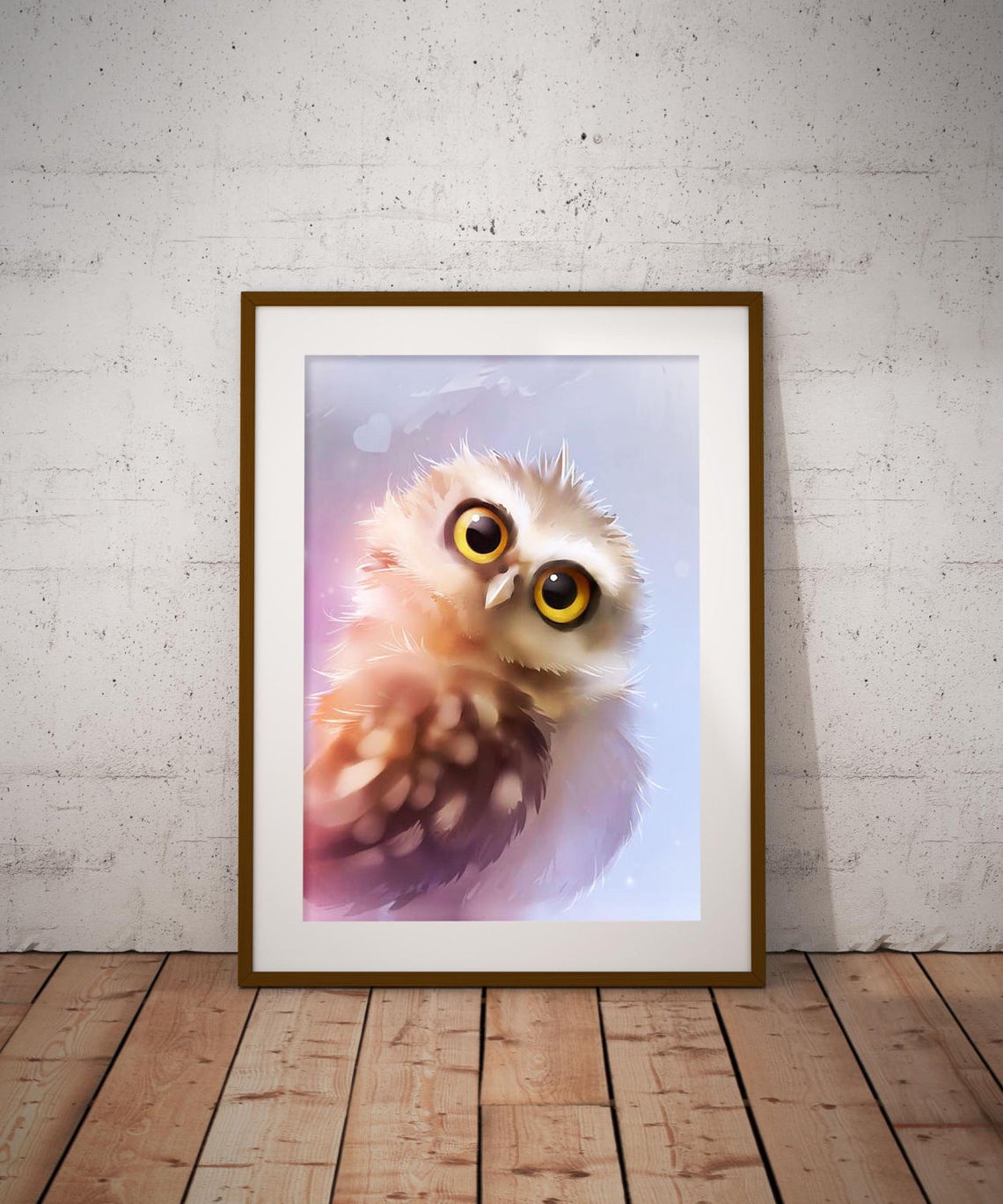 Owl Print Nursery Print Owl Poster Kids Room Print Funny Owl Handmade Animal Print Art Poster Handmade Animal Print Family Gift