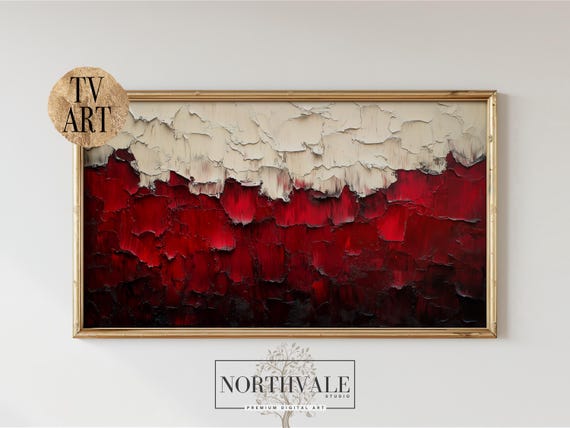 Abstract Impasto Painting, Modern Textured Wall Decor