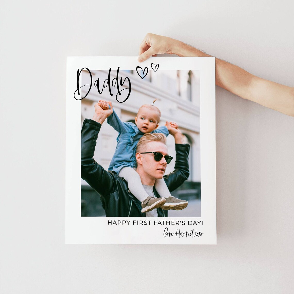 First Fathers Day Photo Gift Template, Dad Present - Image 2