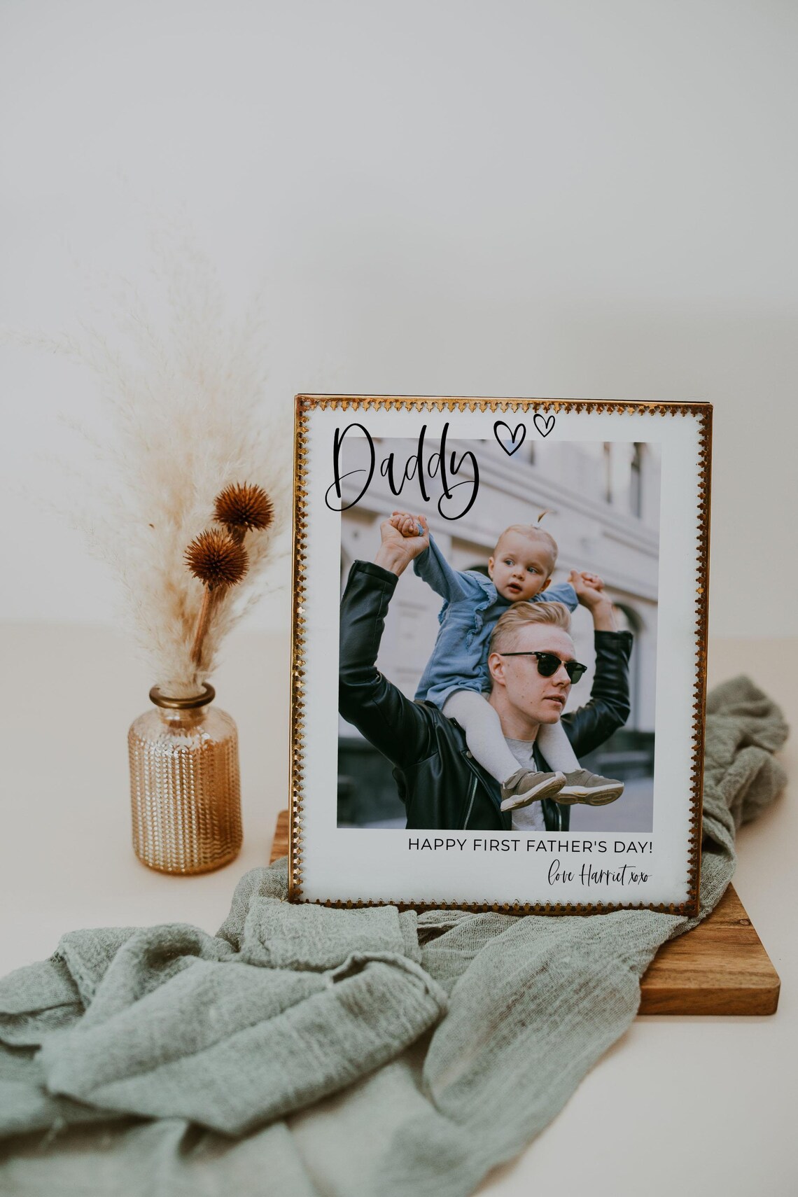First Fathers Day Photo Gift Template, Dad Present - Image 4