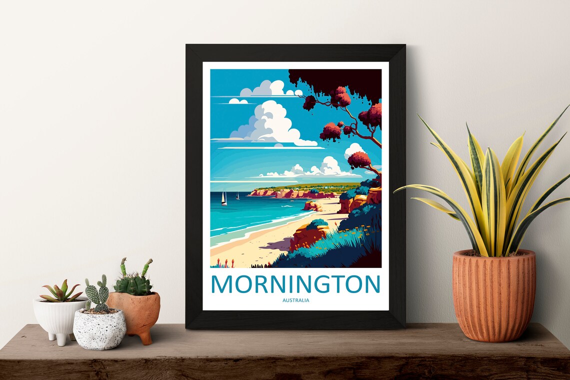 Mornington Peninsula Travel Poster, Australia Wall Art - Image 3