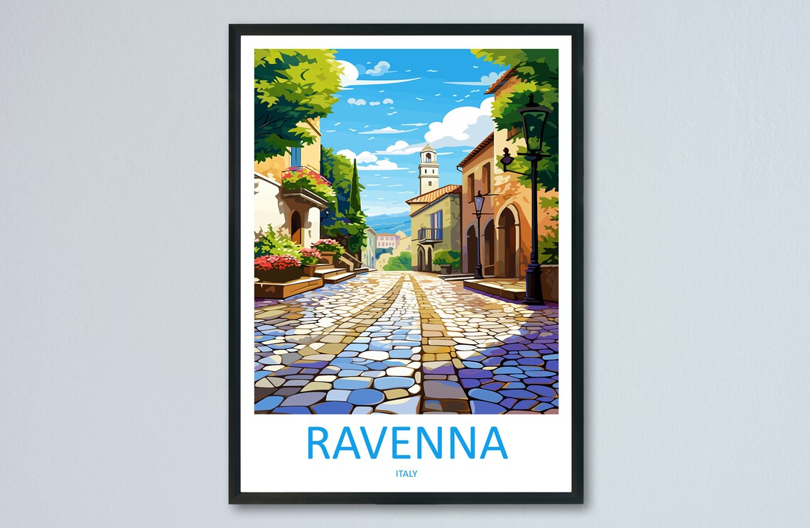 Ravenna Travel Print Wall Art Ravenna Wall Hanging Home Dcor Ravenna Gift Art Lovers Italy Art Lover Gift Ravenna Print Ravenna Italy Art