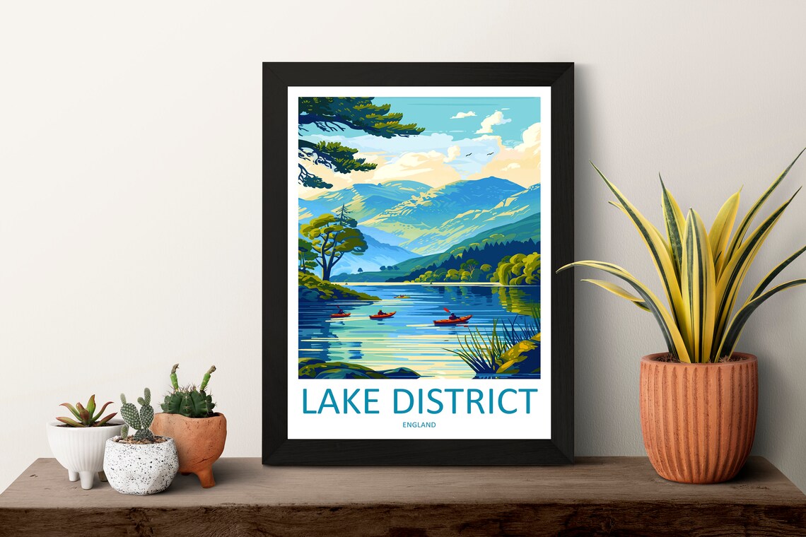 Lake District Landscape Art Print, Nature Decor - Image 3