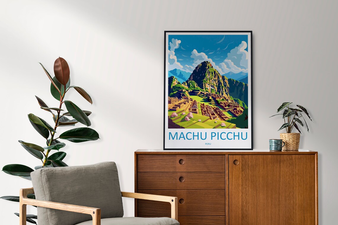Machu Picchu Travel Poster, Peru Wall Decor - Image 2