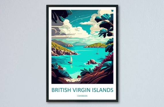 British Virgin Islands Travel Poster, Place Print