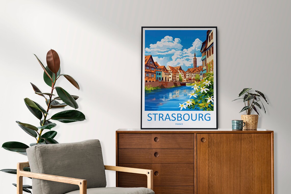 Strasbourg Travel Poster, France City Art Print - Image 2