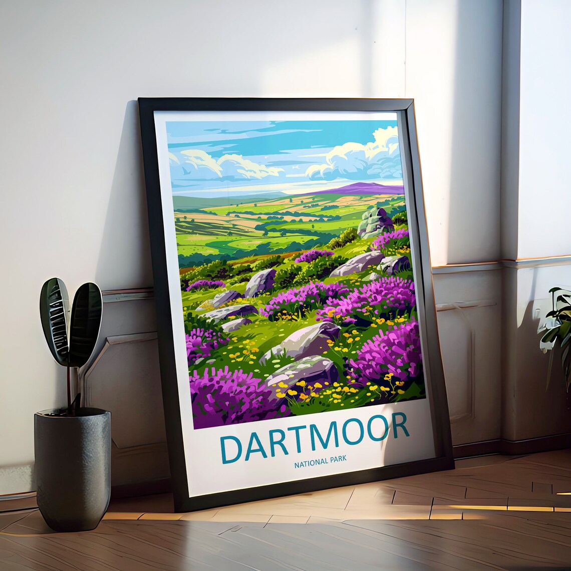 Dartmoor National Park Travel Poster, Wall Art - Image 2