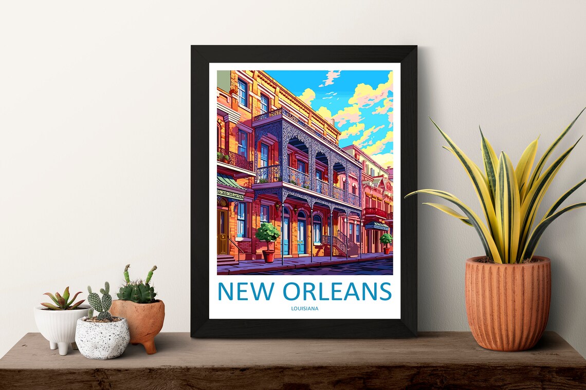 New Orleans Travel Poster, City Wall Art Print - Image 3