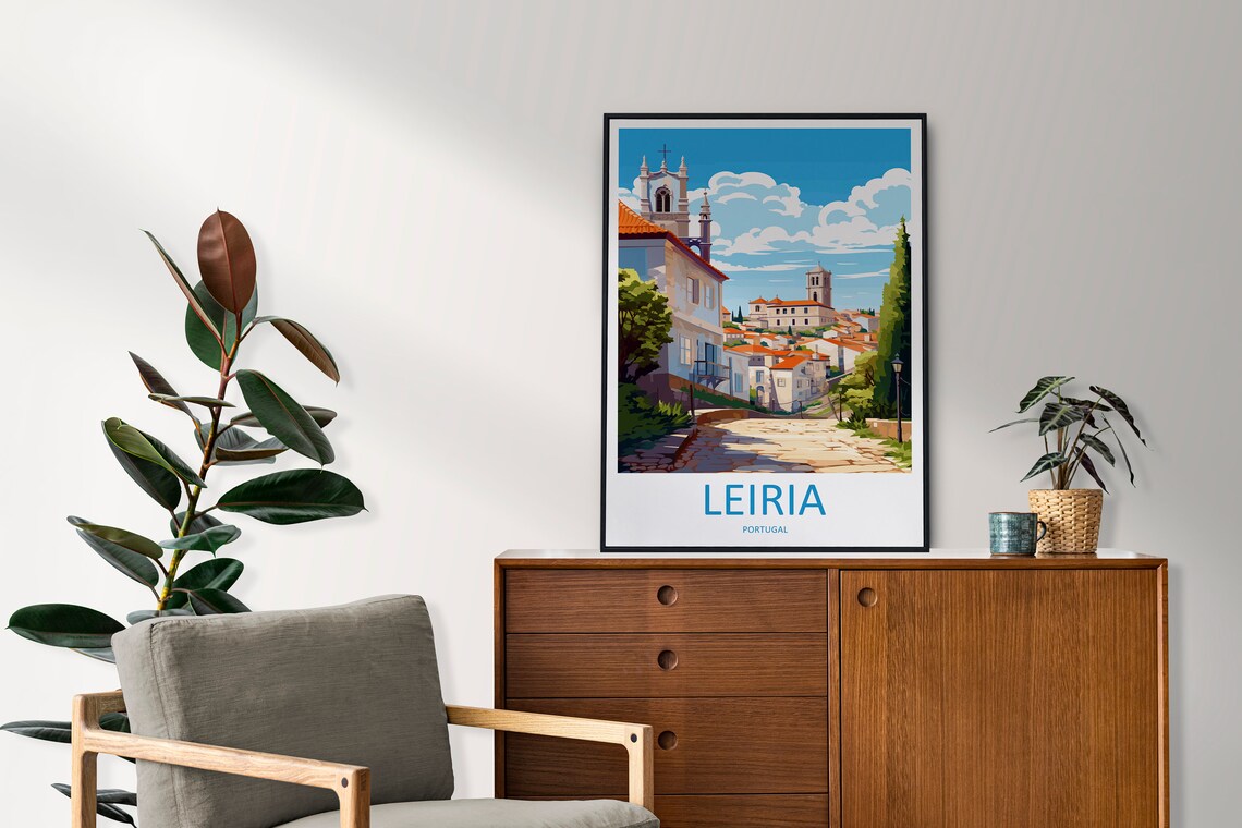 Leiria Travel Poster, Portugal Place Print - Image 2