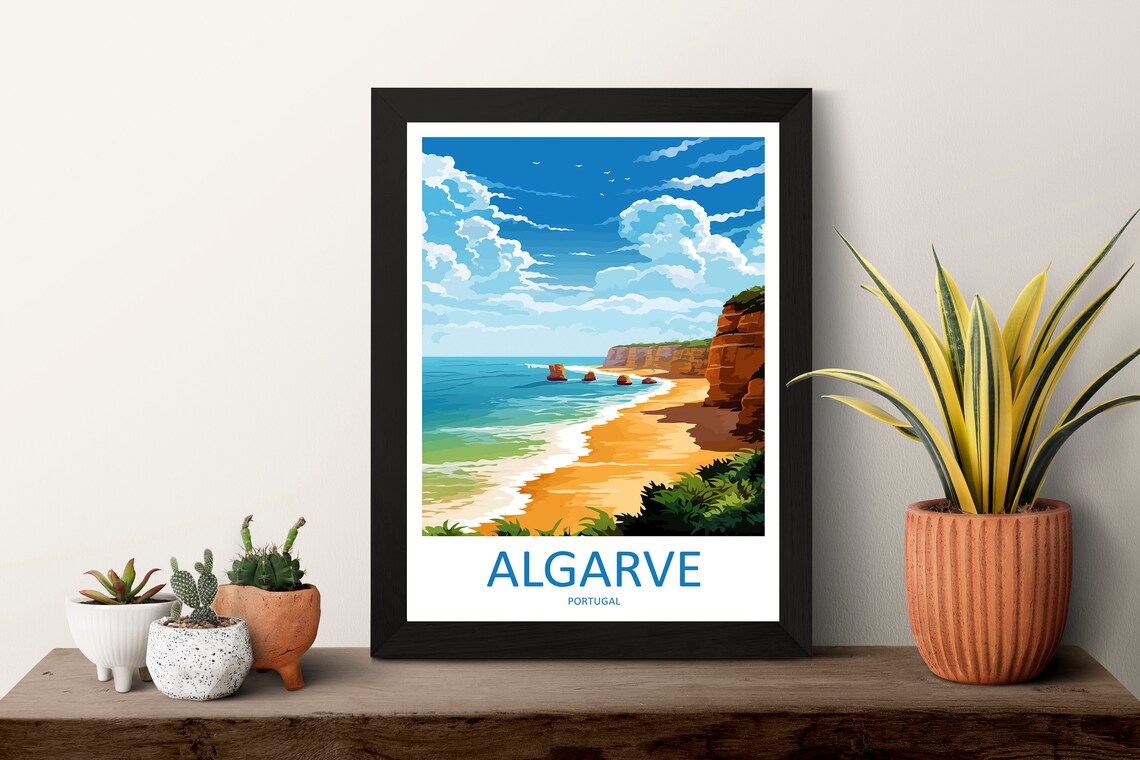 Algarve Travel Poster, Portugal Wall Art Print - Image 3