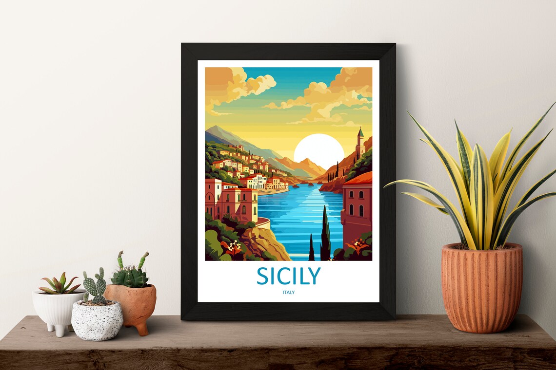 Sicily Italy Travel Poster - Image 3