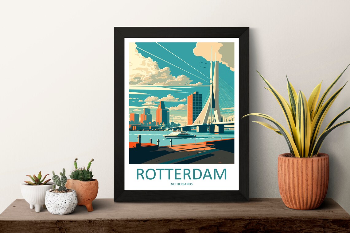 Rotterdam Travel Poster, Europe Wall Decor - Image 3
