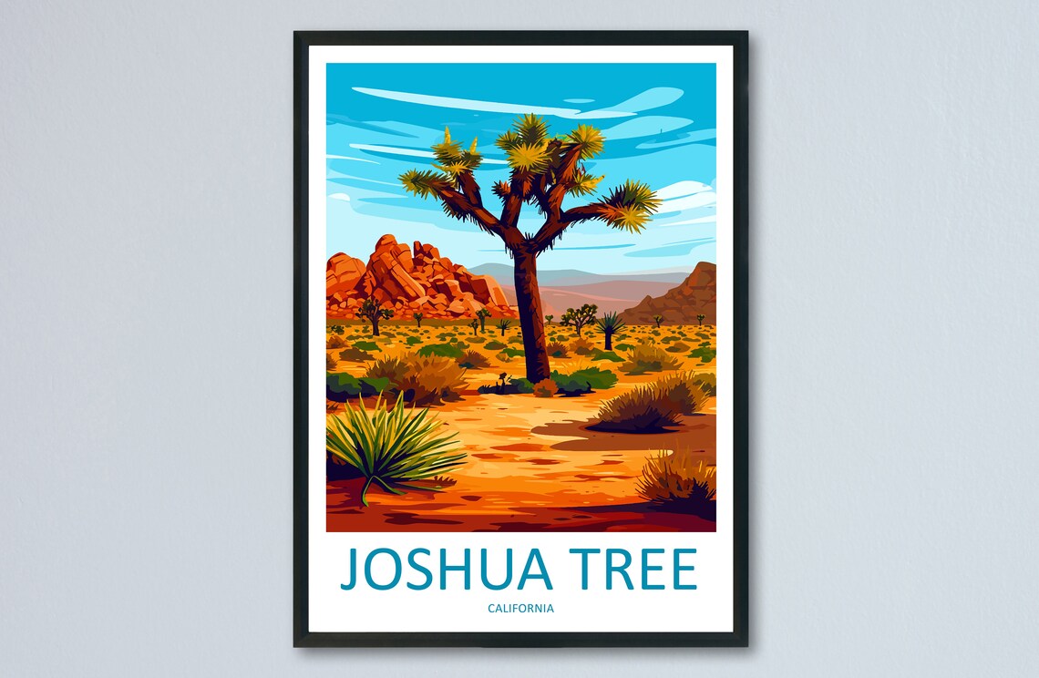 Joshua Tree National Park Travel Print Wall Art
