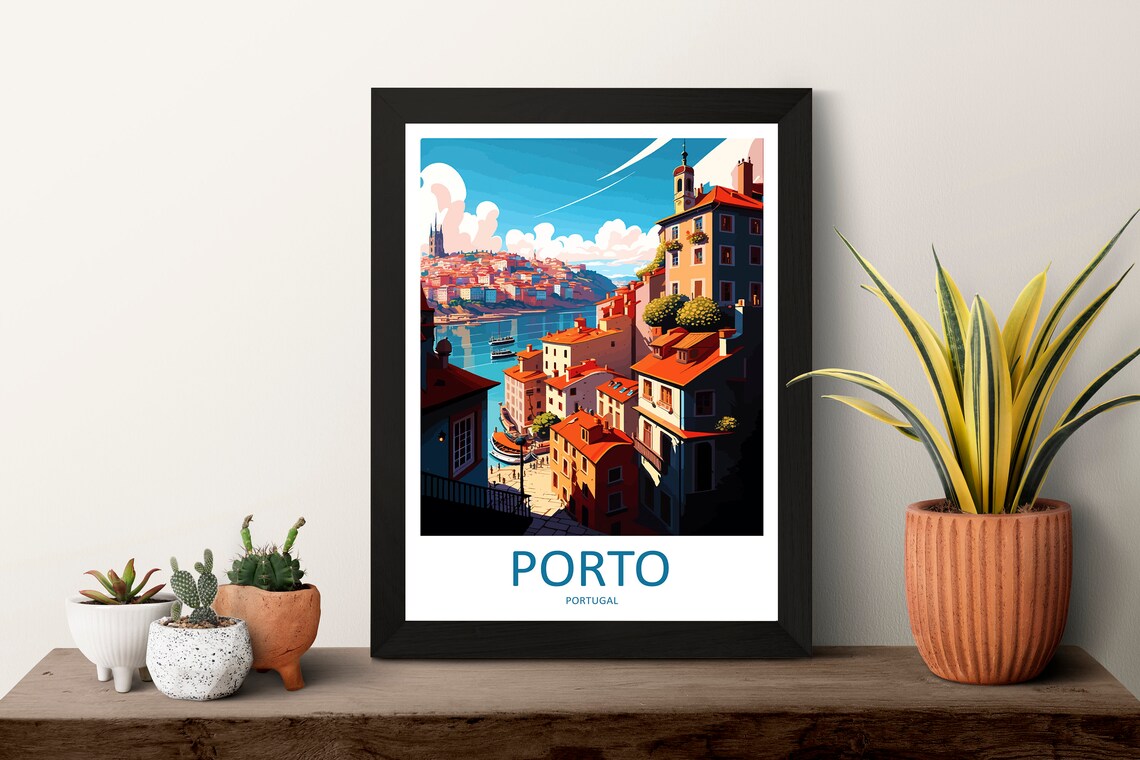Porto Travel Poster, Portugal Wall Art Print - Image 3