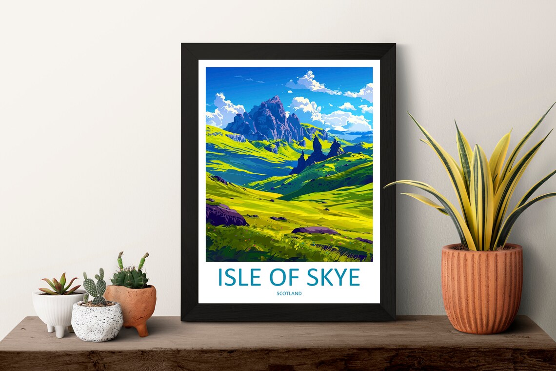 Isle Of Skye The Storr Travel Poster, Scotland - Image 3