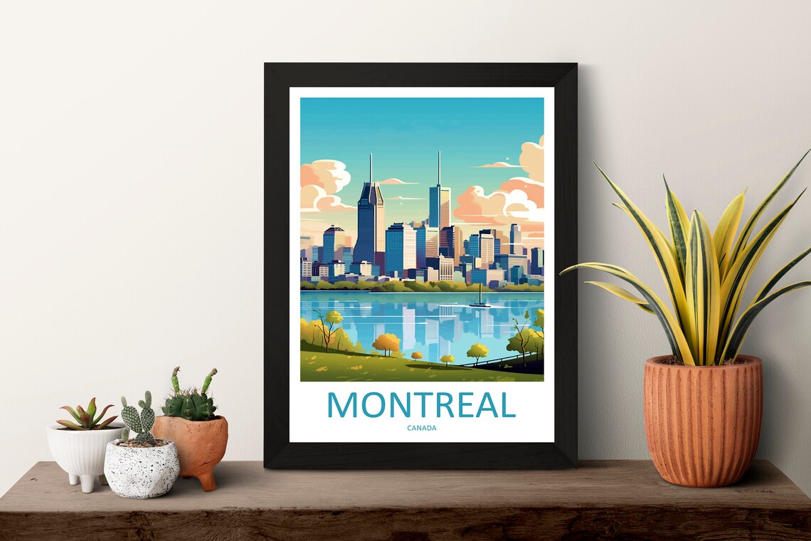Montreal Travel Poster, Canada City Wall Art - Image 3