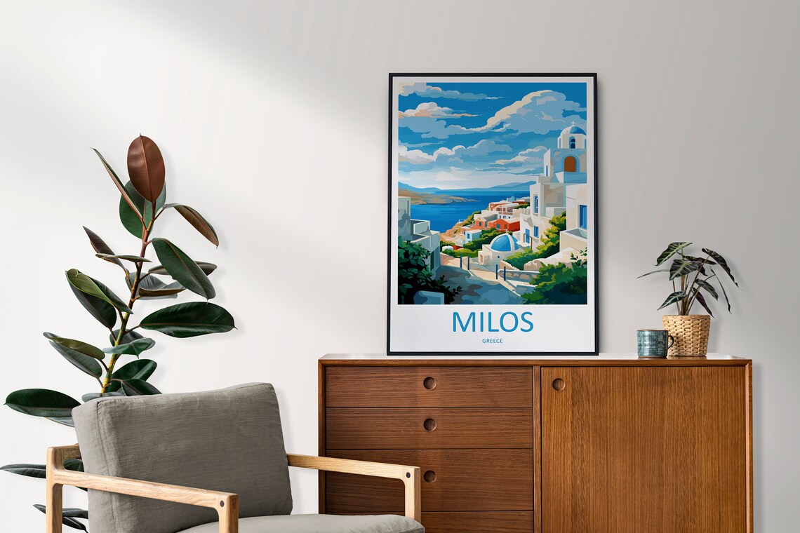 Milos Travel Poster, Greece Wall Art Print - Image 2