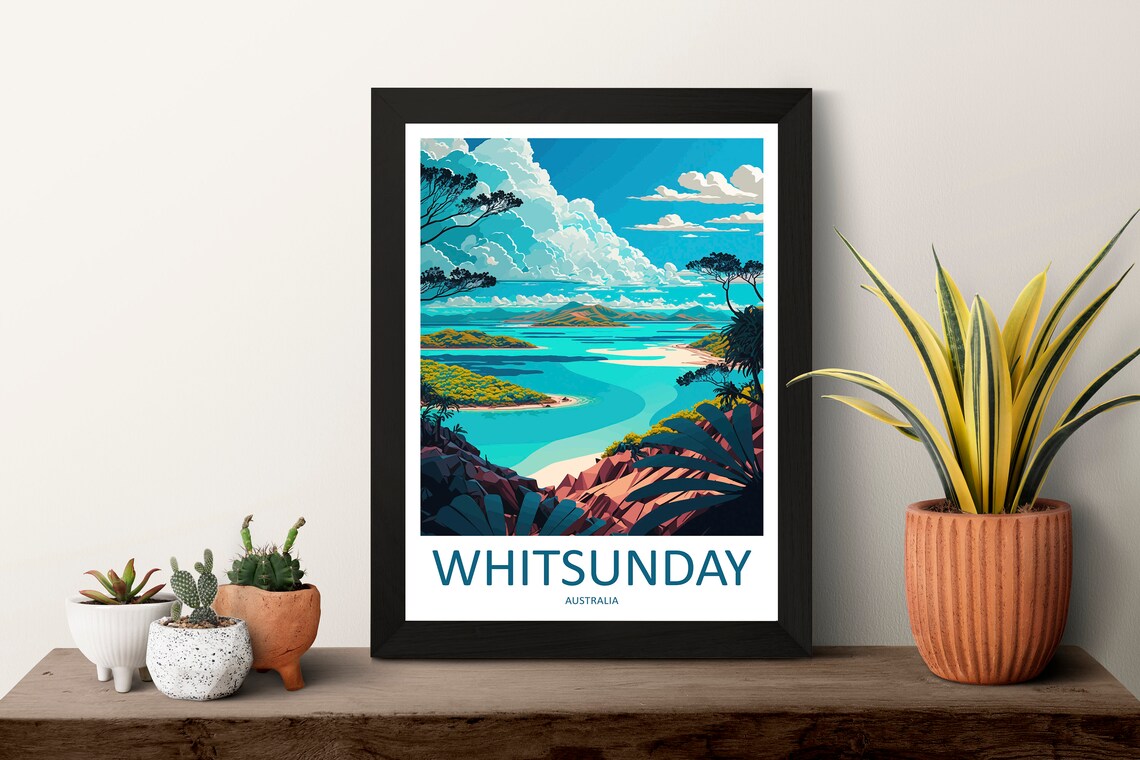 Whitsunday Travel Poster, Australia Wall Art - Image 3