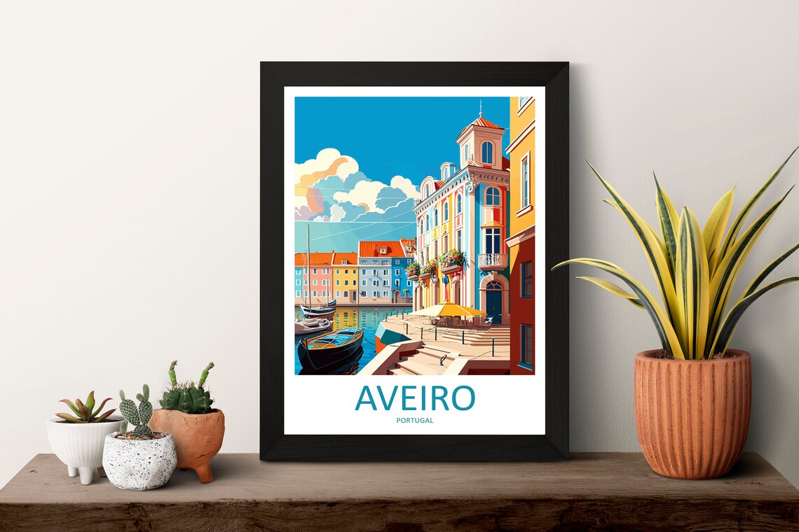 Aveiro Travel Poster, Portugal Wall Art - Image 3