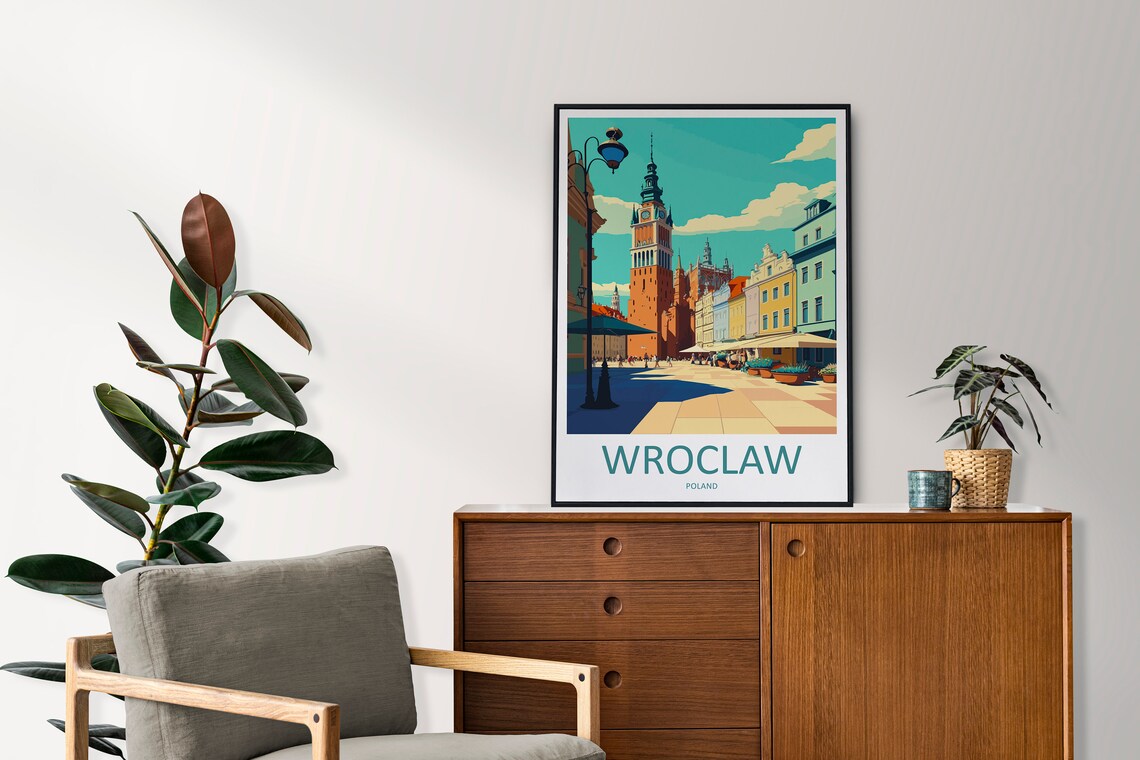 Wroclaw Travel Poster, European City Art Print - Image 2
