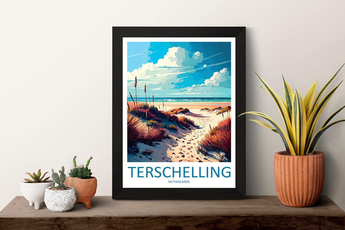 Terschelling Travel Poster, Netherlands Place Print - Image 3