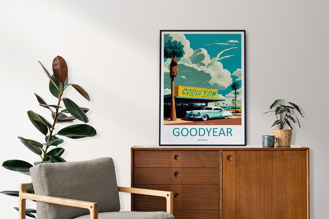 Goodyear Travel Poster, Arizona Place Art Print - Image 2