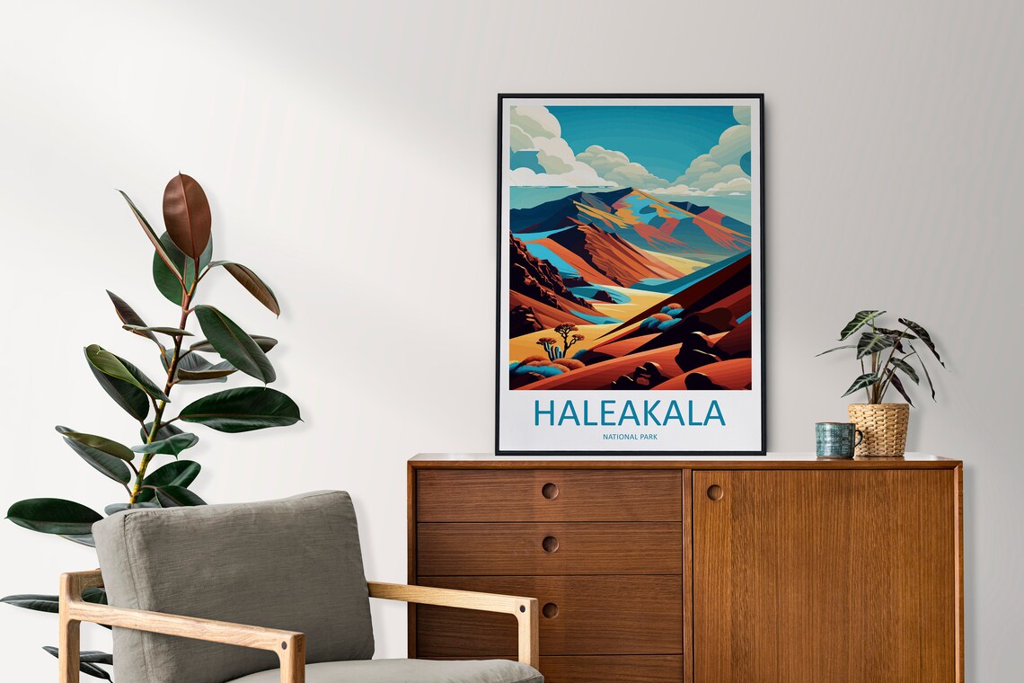 Haleakal National Park Travel Poster, Wall Art Print - Image 2