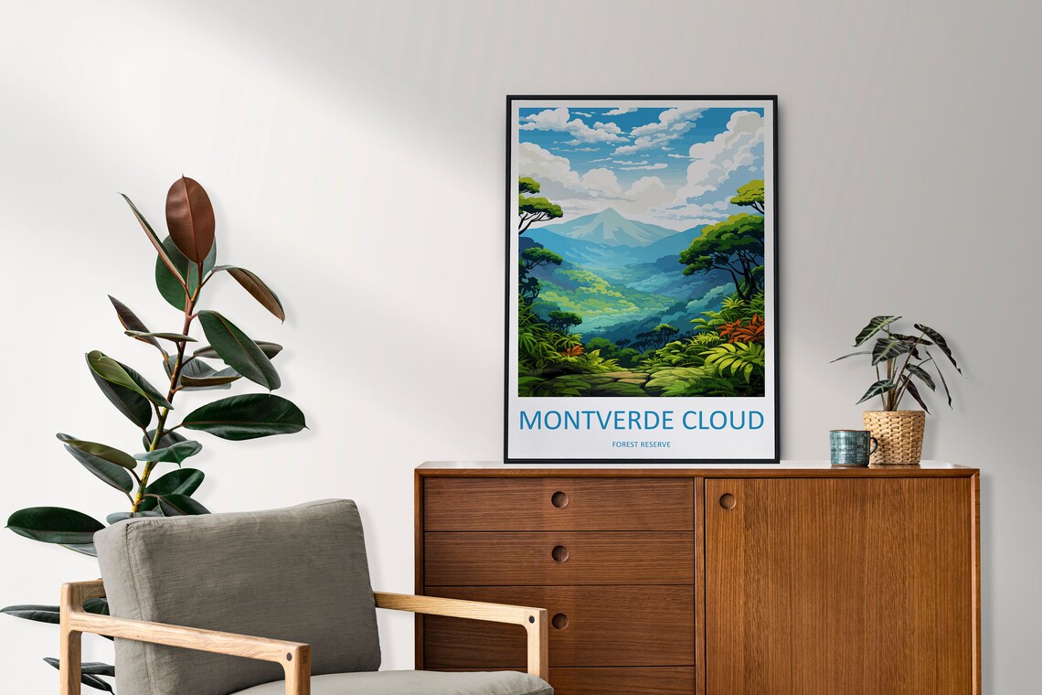 Montverde Cloud Forest Reserve Travel Poster, Costa Rica - Image 2
